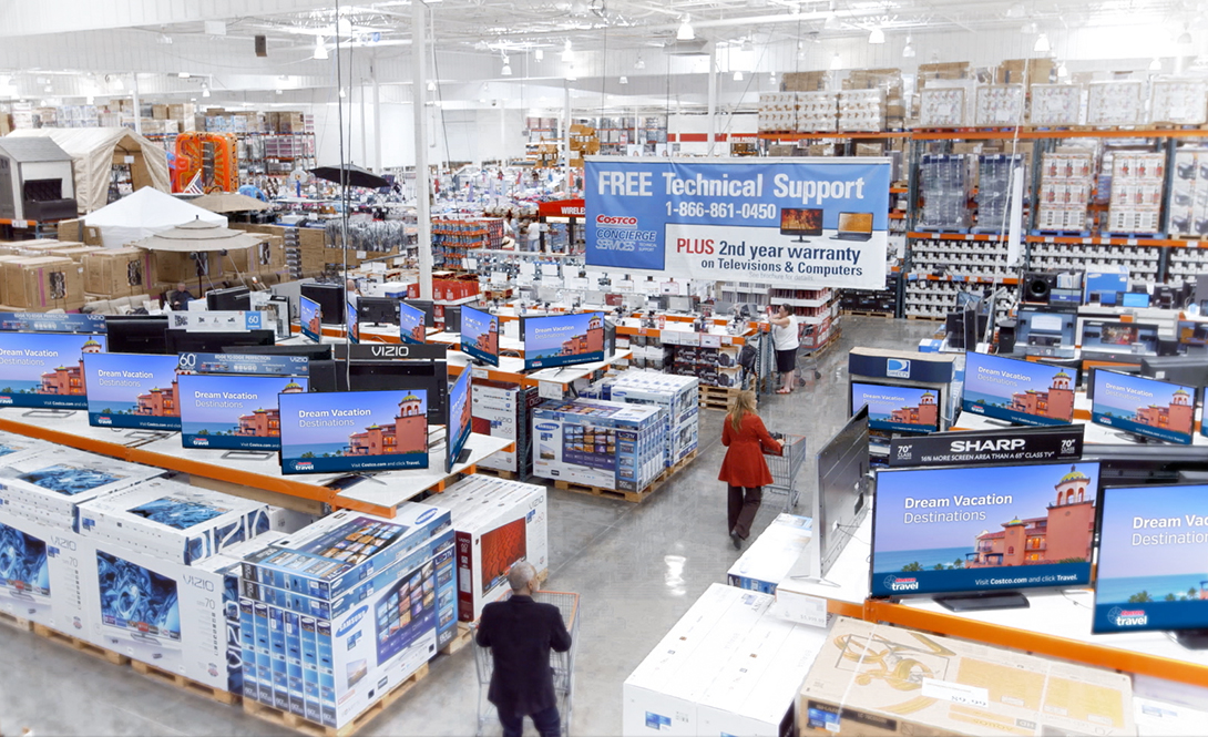 Costco and PRN Switch On 4K TV Walls at All U.S. Costco Locations PRN